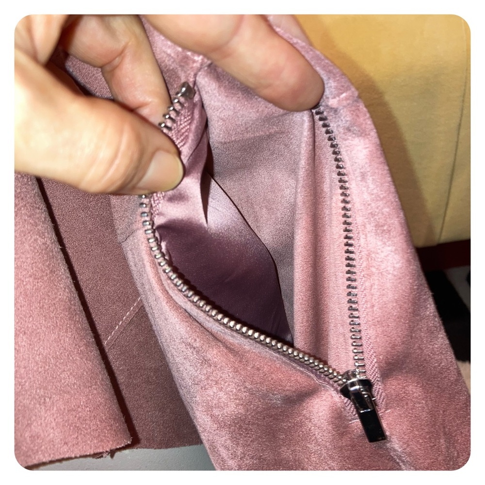 Bagatelle Faux Suede Drape Front Jacket View 6
